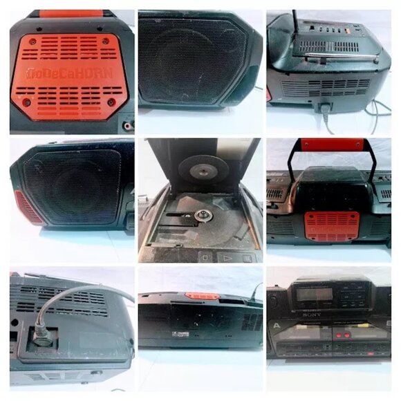 Sony CFD-DW95 DoDeCaHORN CD Vintage Boombox 1987 Rare JP Model Repair Junk - Picture 10 of 13